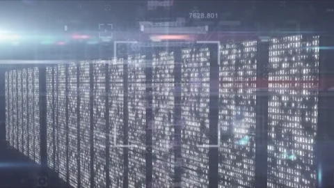 Animation of purple pattern dna strand spinning and data processing over Stock Footage 326882501