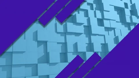 Animation of purple shapes over abstract... | Stock Video | Pond5