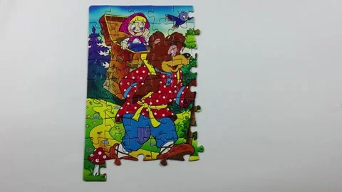Animation Of Puzzles Stock Footage 230186469