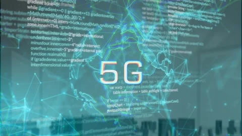 Animation of qr code over binary coding and data processing 動画素材 330291831