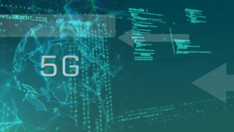 Animation of qr code over data processing on black background Stock Footage 328931478