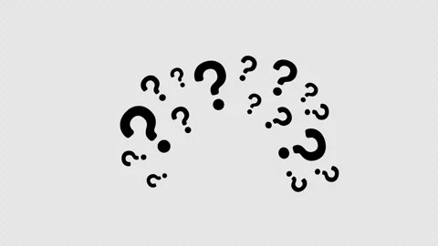 Animation of question mark, questions mark pop up video animation Stock Footage 287104794