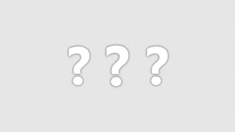 Animation of question mark with transparent background for video creation Stock Footage 334578514