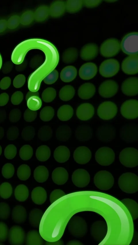 Animation of question marks and network of connections on black background Stock Footage 341974858