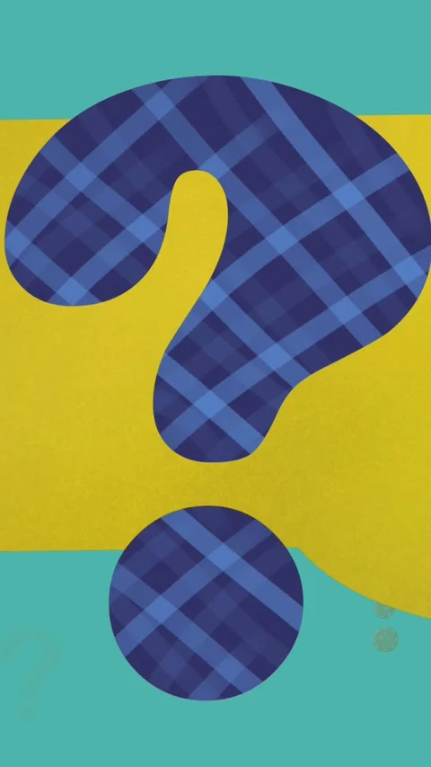Animation of question marks on green background Stock Footage 324558284