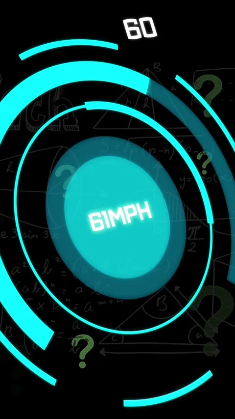 Animation of question marks over scope scanning with data processing on black 動画素材 322560580