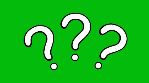 Animation question marks three black and white Stock Footage 332660264