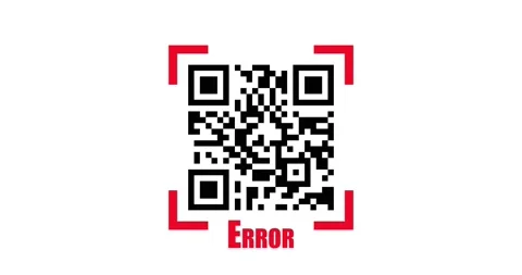 Animation of quick response error code on a white background Stock Footage 146694359