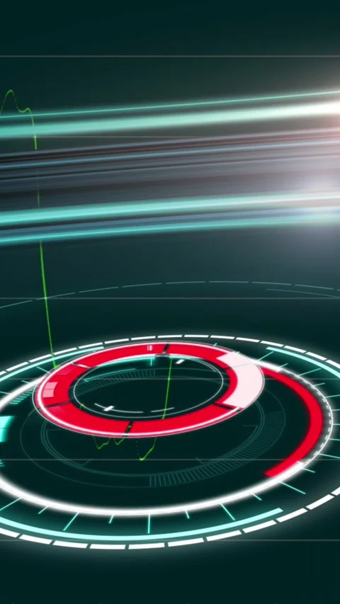 Animation of radar and multiple graphs with numbers moving on grid background Stock Footage 342010716