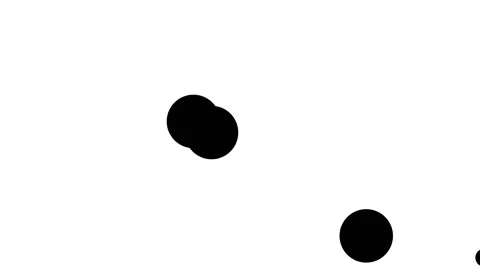 Animation of random black dot on white Stock-Footage 133421055