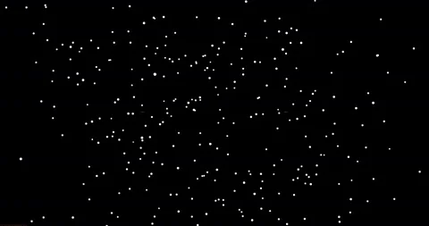 Animation random white point on black background in chaotic motion. Light Stock-Footage 148162020