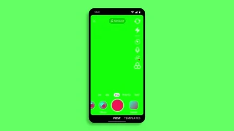 Animation recording camera interface appearing in video mode with icons Stock Footage 301634998