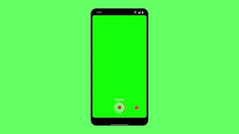 Animation recording camera interface appearing in video mode with icons Stock Footage 301635004