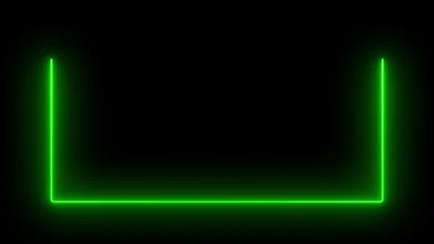 Animation of rectangle glowing neon frame background. Neon abstract rectang.. Stock Footage 308016852