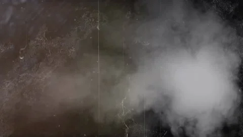 Animation of red and white lightning flashes and scratches with white cloud in Видео 203839127