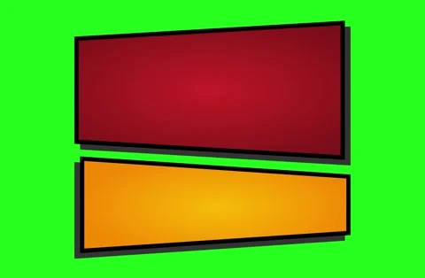 Animation Red and Yellow Modern Text Box Banner 스톡 동영상 331032403