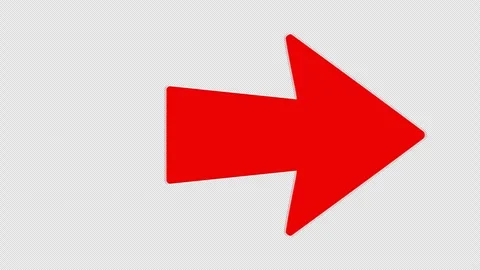 Animation of a red arrow. Stock Footage 267716920