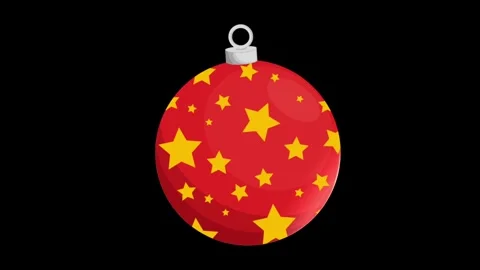 Animation red ball on black screen. Stock Footage 259603588