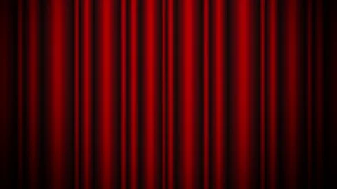 Animation red carpet path with spotlight number countdown and curtain close Stock Footage 71707456