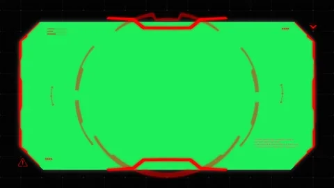 Animation red circle for scanning targets with green space. Stock Footage 142774945