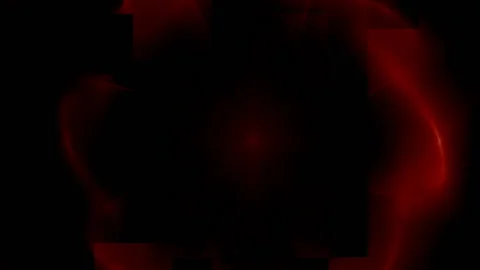 Animation of red dots in contours undulating on black background. Stock Footage 161827495