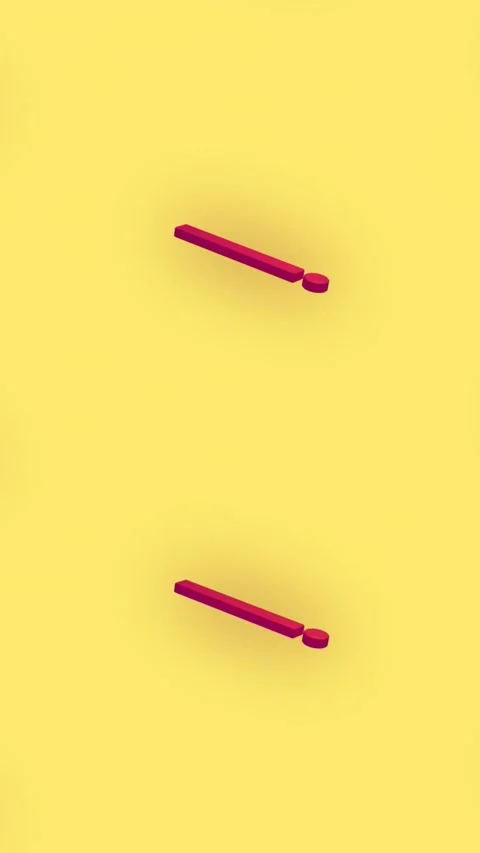 Animation of red exclamation mark icons repeated on yellow background 스톡 동영상 323783552