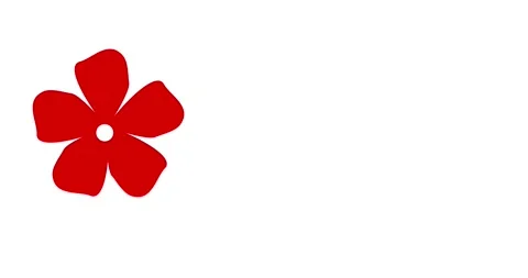Animation of red flowers Vídeo Stock 336455905