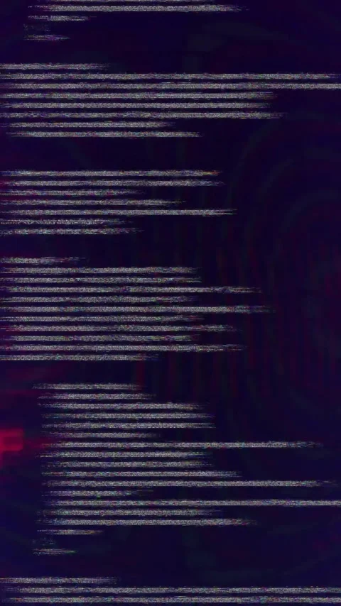 Animation of red light flashes over glitching data processing on black 库存影片 319925997