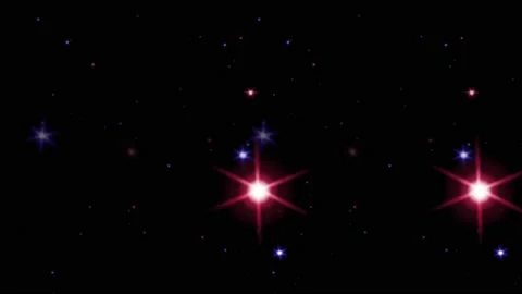 Animation red light sparkles on black background.  Stock Footage 185959995