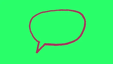 Animation red simple text box on green background. Stock Footage 252331972