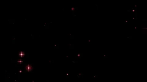 Animation red star particle with black background. 	 Stock Footage 278254791