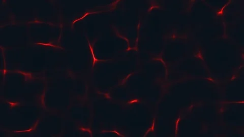 Animation of red waves on a black background. Fractal moving waves Stock Footage 122729060