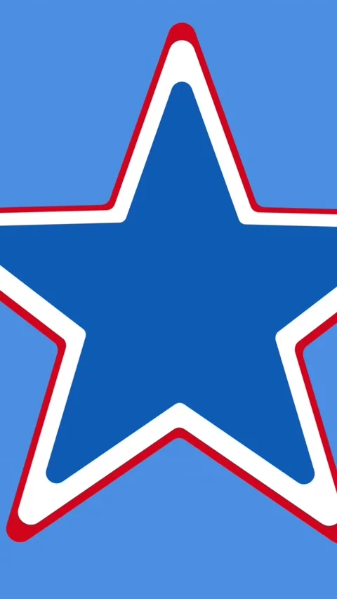 Animation of red, white and blue stars and stripes patterns of american flag Stock Footage 342136431