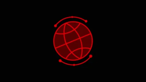 Animation red world object isolate for infographic texture isolate. 	 Stock Footage 218423144