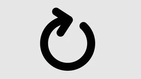 Animation of refresh symbol or loop symbol. Vídeos de archivo 149758497