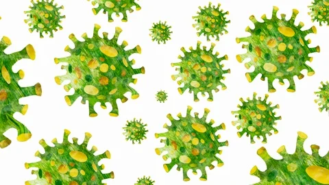 Animation rendering, coronavirus multicolored 2019-nCoV COVID-19 動画素材 127482396