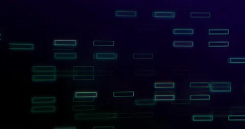 Animation of repeatable rectangles moving on black background Stock Footage 200477991