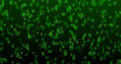 Animation of repeatable shapes moving on green background Stock Footage 200477973