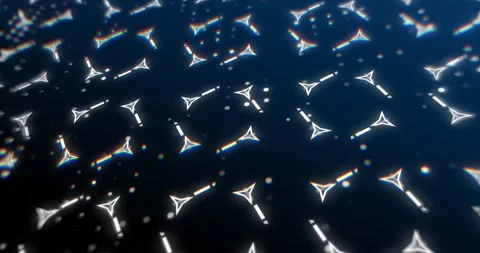 Animation of repeatable shapes moving on navy background Stock Footage 200477928