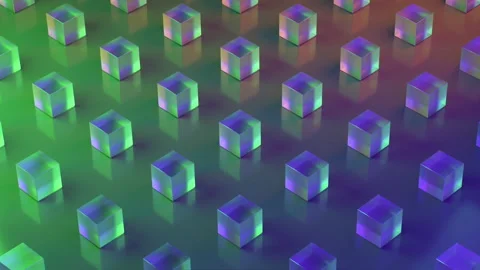 Animation. Repeating pattern. Cubes texture. 3D cube wallpaper. Stock Footage 149897658