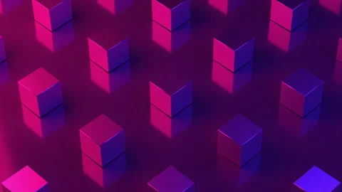 Animation. Repeating pattern. Cubes texture. 3D cube wallpaper. Video stock 149897687