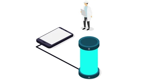 Animation research laboratory. Engineering, high-tech. Cartoon Stock Footage 122361572