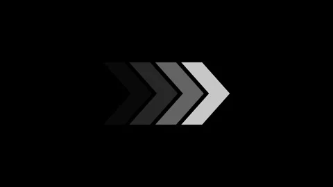 Animation of right direction loop arrows concept. White color right directi.. Stock Footage 335161805