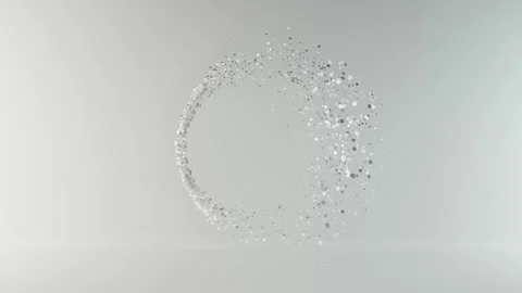 Animation of a ring formed by silver coins Vidéo 240113995