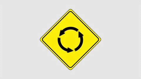 Animation of the road sign. Stock Footage 221141130