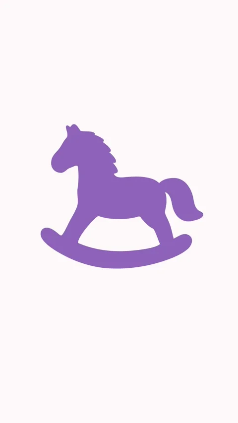 Animation of a rocking horse with smooth back and forth motion Stock Footage 336175575