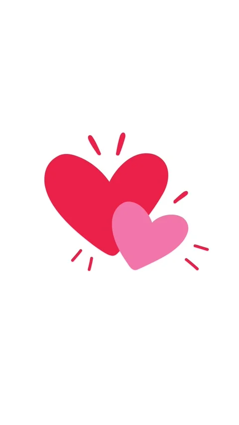 Animation romantic hearts floating in a dreamy love atmosphere Video stock 346374014