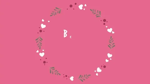 Animation rotate of love and leaf for valentine day 스톡 동영상 100012373