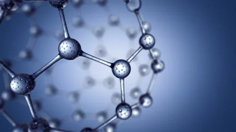 Animation of rotating crystal molecule made of glass or crystal. Seamless loop Stock Footage 94895272