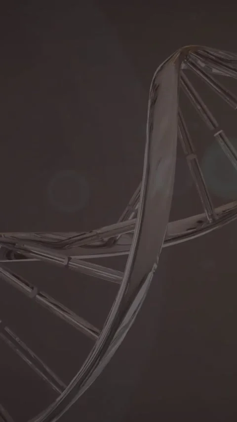 Animation of rotating dna helix against abstract background Stock Footage 344557141